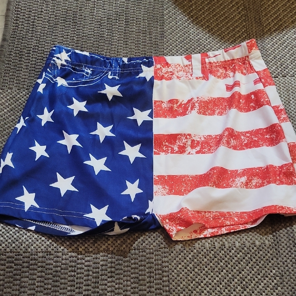 Patriotic Star and Stripe Shorts. Size M
